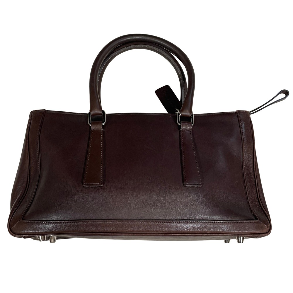 Vintage Coach Bonnie Legacy Handbag Satchel Dark Brown Leather 2001 Y2K